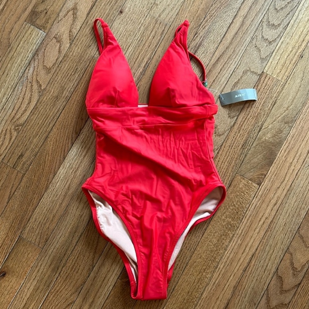 J. Crew Red One-Piece Swimsuit